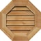 Ekena Millwork Octagonal Gable Vnt Non-Functional Western Red Cedar Gable Vnt w/Decorative Face Frame, 20"W x 20"H GVWOC20X2002RDUWR - alternate 1